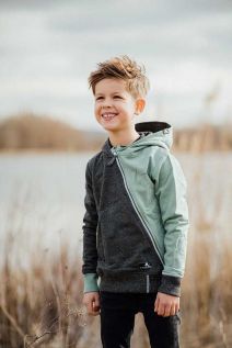 Kids Zip Hood Sweat | Schräglage