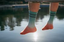 SWLK Socks DIP DYE | RED BLUE