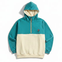 Unisex Half Zip Hood Sweat