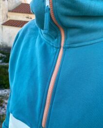 Unisex Half Zip Hood Sweat