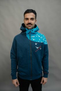 Men Zip Hood Sweat | Wind XXL