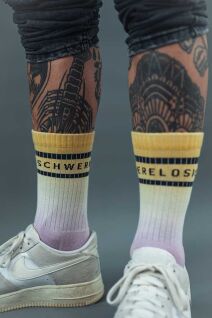 SWLK Socks Dip Dye | YELLOW PURPLE 39-42