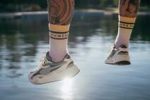 SWLK Socks Dip Dye | YELLOW PURPLE 39-42
