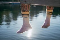 SWLK Socks Dip Dye | YELLOW PURPLE 39-42