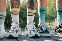 SWLK Socks Dip Dye | YELLOW PURPLE 39-42