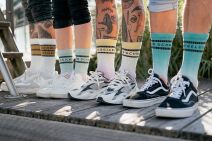 SWLK Socks Dip Dye | YELLOW PURPLE 39-42