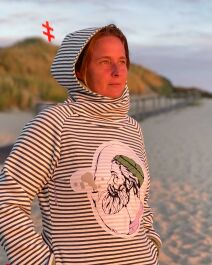 Unisex Hood Sweat Seebär, grün