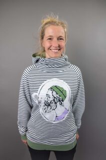 Unisex Hood Sweat Seebär, grün