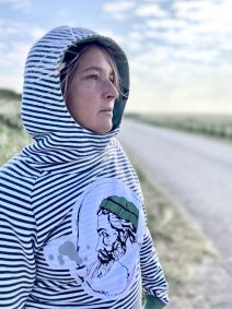 Unisex Hood Sweat Seebär, grün