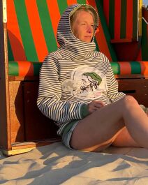 Unisex Hood Sweat Seebär, grün