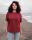 Unisex Shirt Qualle, dunkelrot