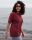 Unisex Shirt Qualle, dunkelrot