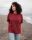 Unisex Shirt Qualle, dunkelrot