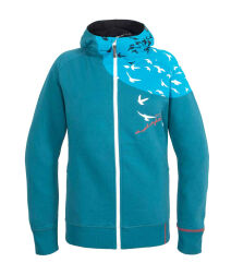 Unisex Zip Hood Sweat Wind, dunkelblau
