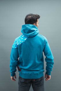 Unisex Zip Hood Sweat Wind, dunkelblau