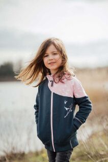Kids Zip Hood Sweat | Wind, rose