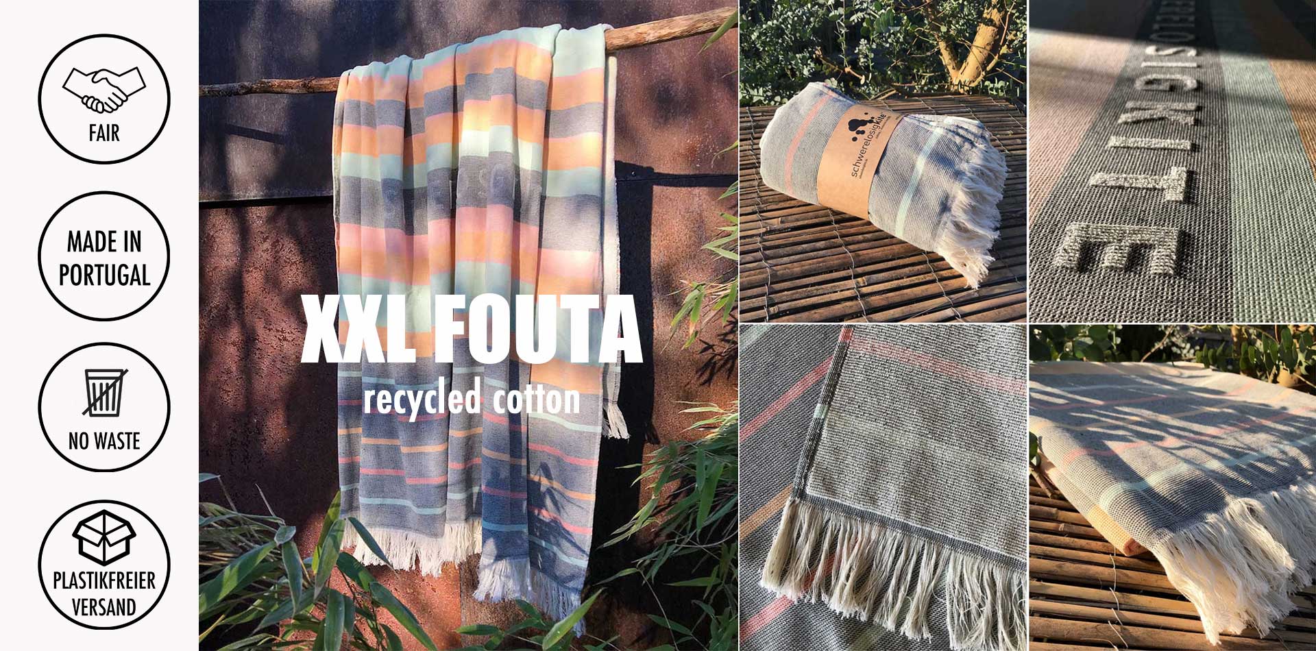 XXL Fouta  recycled cotton